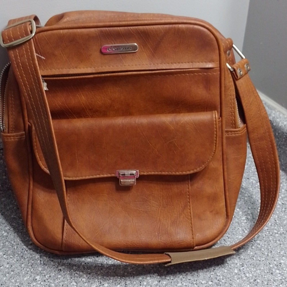 Samsonite Brown Messenger Bag with Adjustable Strap - Picture 14 of 14